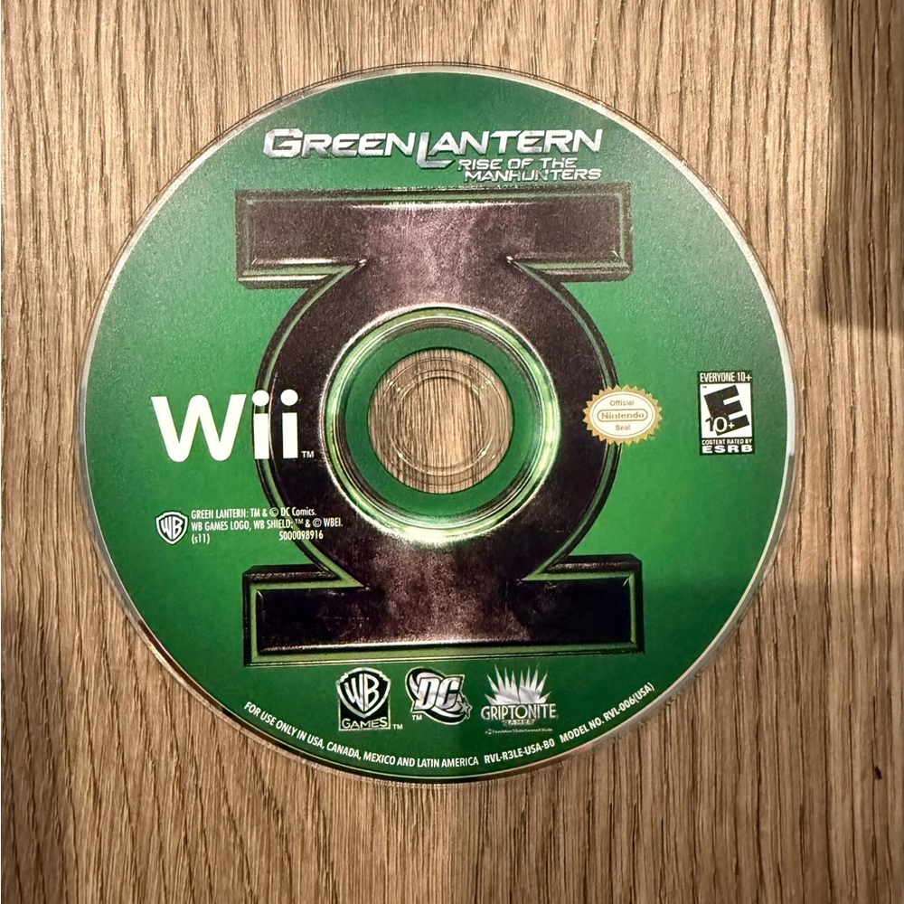 Green Lantern: Rise of the Manhunters – Wii (Disc Only)